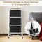 Folding 3-Step Ladder with Sturdy Handgrip and Slip-Resistant Steps